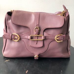 Jimmy choo purple satchel